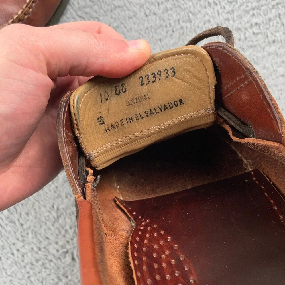 LL Bean Boat Shoes Mens 10 EE Brown Leather Casco Bay Moccasin Loafers Casual